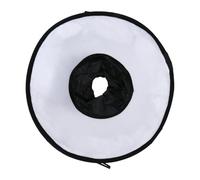 TOMETURE 45cm Foldable Ring Shape Diffuser for Strobe Light with Magnet and Hook Loop Design, Portable Softbox Fabric Cover with Zipper Bag for Indoor Photography and Shooting Scenes