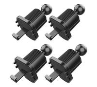 TOMETURE 4pcs Car Phone Mount Air Vent Base with Universal Ball Joint 17mm, Abs Material Mobile Device Bracket for Quick and Flexible Installation, Suitable for Driving and Car Use