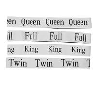 TOMETURE 4pcs Elastic Bed Sheet Organizer Bands for Bed Sheets and Pillowcases, Sturdy Polyester Strap for Fixing Bedding, Versatile Storage with Stylish Printed English Letters,