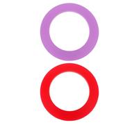 TOMETURE 4pcs Golf Putting Practice Hole Cups - Portable Golf Putting Disc - Practice Hole Accuracy Trainer for Indoor and Outdoor Supplies (Red, Purple)