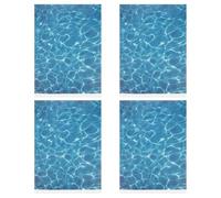TOMETURE 4pcs Miniature Water Texture Paper for Outdoor DIY Models, Cuttable Plastic Sheets Enhancing Authenticity for Rivers and Architectural Models, for Courtyards and Yard Decor