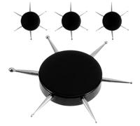 TOMETURE 4pcs Nail Art Dotting Tools Acrylic Stainless Steel Pens with 6 Sizes Tips for Professional Nail Dotting and Manicure