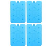 TOMETURE 4pcs Reusable Cooler Ice Packs - 200ml Prefilled Freezable Cold Blocks - Food Preservation Pack - Plastic Freezer Ice Box for Camping Picnics Lunch Boxes