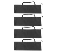 TOMETURE 4pcs Waterproof Umbrella Drawstring Bag - Wearproof Reusable Parasol Carrier Bag - Polyester Drawstring Container for Camping and Outdoor Activities Black