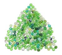 TOMETURE 500pcs 2mm Glass Beads for Bracelets Making - Round Smooth Green Glass Beads - Jewelry Supplies for Necklace Bracelet Creation St Patricks Day Making