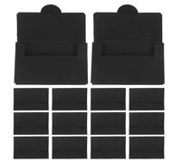 TOMETURE 50pcs Black Card Sleeves for Transit and Public Transportation Cards with Multipurpose Use for Apartment Buildings and Gyms