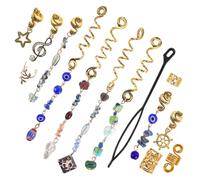 TOMETURE 50pcs Blue Cat Eye Stone Hair Clips for Women, Metal and Plastic Braiding Accessories with Spiral, Snake-shaped and Leaf-shaped Designs to Create Refined Hairstyles and Add a Touch