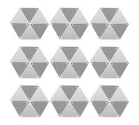TOMETURE 50pcs Silver Acrylic Rhinestones for Sewing Vivid Appearance, Special-Shaped Mirror Applique Repair Material, for DIY Decoration and Clothing Embellishment