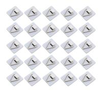 TOMETURE 50pcs White Wall Hooks for Paintings and Hangings, Seamless Triangle Hooks Made of Pp and Iron, No Visible Marks, Protect The Wall, for Home Use