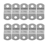 TOMETURE 50pcs Z Shape Right Angle Frame Clips Metal Fasteners for Canvas Frames and Furniture, Silver Iron Offset Clips with Secure Fastening and Easy Installation for Framing Projects