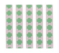 TOMETURE 5pcs Elastic Bands Elastic - Clover Closure Bands for A7 Notebook - Stretchy Closure Book Strap - Clover Bookmark for Daily Planner Refills