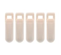 TOMETURE 5pcs Mini Portable Eyelash Curler Set for Precise Curling of Partial Lashes, Plastic Material, Wide Angle Curl Clip for Travel and Home Use by Beginners and Professionals
