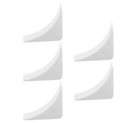 TOMETURE 5pcs White Plastic 90 Degree Rv Corner Brackets for Furniture Stability and Movement Prevention, for DIY and Professional Modifications in Camper and Travel Trailer Accessories