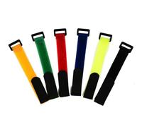 TOMETURE 6 Pcs Adjustable Reusable Nylon Hook and Loop Cable Straps Fastening Cable Ties Set for Cords and Suitable for Home Entertainment Centre and Computer Desk