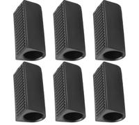 TOMETURE 6pcs Anti Tipping Wheelchair Stabilizer with Thickened Plastic Frame Bushing and Shock Absorbing Rear Tube Cap Sleeve, Non Slip Black Wheelchair Replacement Accessory for Seniors