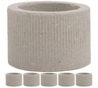 TOMETURE 6pcs Aquarium Plant Holder Fixed Ring Ceramic Fish Tank Accessory