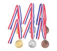 TOMETURE 6pcs Award Medals - Marathon Volleyball Baseball Athletic Medal - Gold Silver Bronze Winners Prizes for School Sport Events Team Competition Souvenir
