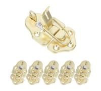 TOMETURE 6pcs Hasp Latch Catch - Toolbox Toggle Latch Replacement - Antique Metal Box Hasp Hardware for Toolbox, Woodworking Cabinet, Chest