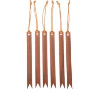TOMETURE 6pcs Leather Bible Bookmarks for Men, Sturdy Pu Book Marks, Not Easy to Tear, for Reading and Recording Progress