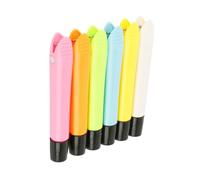 TOMETURE 6pcs Plastic Chalk Clips Magnetic Chalk Holders for Classroom Use Secure Storage Prevents Breakage Keeps Hands Clean Random Color