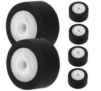 TOMETURE 6pcs Rubber Pinch Roller for Tape Recorder and Personal Stereo, Compact and Easy to Carry Cassette Machine Repair Replacement Part for Audio Recorders