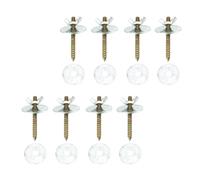 TOMETURE 8 Sets Stainless Steel Bird Cage Screw Kit with Perch Fixing Accessories, Super Compressive Resistance and Cage-safe Design, for Birdcage Stand and Hamster Springboard Fix Parts