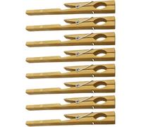 TOMETURE 8pcs Bamboo Laboratory Tube Clamps Lightweight with Long Handle Design for Secure Fixing in Labs and Experimental Lessons