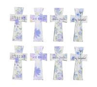 TOMETURE 8pcs Magnetic Cross Bookmarks - Inspirational Religious Magnetic Bookmarks for Bible Study, Church, Easter Kids Teacher Book Lovers Present
