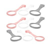 TOMETURE 9pcs Playpen Handles Pull up Rings for Crib, Plastic Montessori Standing and Crawling to Standing Helper, Portable Playpen Accessory in Living Rooms or Nursery