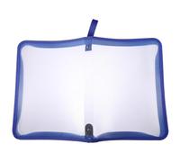 TOMETURE A4 Pp File Folder Zipper Bag Lightweight and Easy to Carry Document Holder for Office and Home Use with Simple Design Random Color