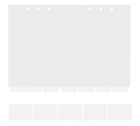 TOMETURE A5 PVC Detachable Binder Tabs Divider Insert, 14 Sheets (2 Packs) Index Classified Labels for Notepad and Office Filing Organization