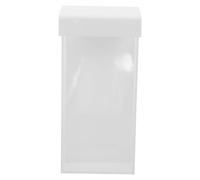 TOMETURE Acrylic Brochure Holder for Wall Mounting, Clear Box for Flyers, Literature, Magazines, Pamphlets, Menus, Marketing Material Rack with Lid, Screw Mount