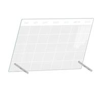 TOMETURE Acrylic Memo Board Dry Erase Writing Board with Wipeable Surface and Wear Resistant Material for Desktop Daily Planning and Home Office Use