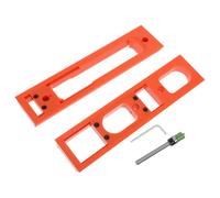 TOMETURE Adjustable 30mm Width Hidden Door Hinge Jig Template for Woodworking - Concealed Hinge Installation Guide Milling and Drill Hole Template for Cabinet Door Repair