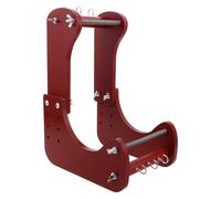 TOMETURE Adjustable Bead Loom Kit - Wood Frame Beading Tool for Beginners DIY Jewelry Making Bracelets Necklaces Craft Station Red