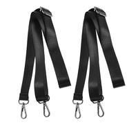 TOMETURE Adjustable Horse Blanket Leg Straps Nylon Material, 2Pcs Black with Elastic Bands for Turnout Rug and Stable Accessories