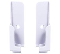 TOMETURE Adjustable Slot Wall Dock for Phone and Tablet, White Abs Material with Removable Card Slot Design, Wall Mounted Rack for Home and Hall Use, 1 Pair