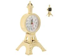 TOMETURE Alarm Clock Sturdy Build, Simple and Chic Shape Plastic Material Vintage Style with Eiffel Tower Design for Dining Room or Bedroom Decoration