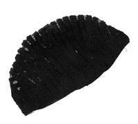 TOMETURE Black Crochet Wig Cap for Braiding and Wig Making Stretchable Polyester Dome Net Easy to Wash Size L for Cornrow Sew Weave