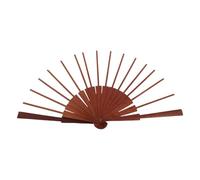 TOMETURE Blank Folding Fan Frame: Make Your Own Hand Fan Frame - Wooden 18 Ribs Handle for Decorating Wedding Dance Performances Cosplay Prop