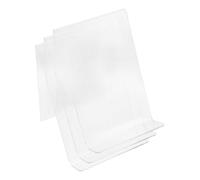 TOMETURE Book Stands with Sturdy and Space-Saving Design Acrylic 3pcs Modern Easel Display for Manga and Posters, for Bookshelf Decor Or Display