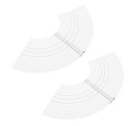 TOMETURE Bracelet Mandrel Plastic Measuring Tool 2Pcs with Lightweight Design for Necklace Bracelet Sizing in Travel Jewelry Making Projects