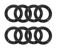 TOMETURE Car Speaker Spacers Adapter Rings 4 Pairs 5 Inch Hollow ABS Mounting Brackets for Vehicle Audio Upgrades