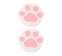 TOMETURE Cat Paws Silicone Key Caps 2Pcs White Flexible Protective Covers for House Keys for Student and Office Use