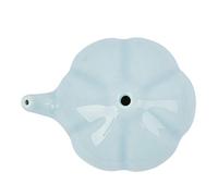 TOMETURE Ceramic Calligraphy Water Dropper for Ink Stone with Blue Hand-painted Plum Blossom Design, Drip Water Function, Suitable for Painting and Chinese Painting Supplies