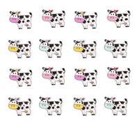 TOMETURE Clothes Buttons with Adorable Design 50pcs White Unique Style Color for Scrapbook and Making and Crafting Projects