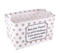 TOMETURE Coffee Canvas Storage Basket for Home and Play Rooms