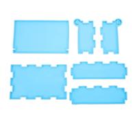 TOMETURE Creative Blue Silicone DIY Dominoes Box Mould for Box Jewellery Storage, Recyclable and Easy to Clean Handmade Craft Mold for DIY Projects and Crafts Making