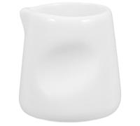 TOMETURE Creative Mini Ceramic Milk Jug for Coffee and Creamer with Easy to Clean White Porcelain, Multifunctional Use for Office and Dining Settings, Unique and Elegant Design