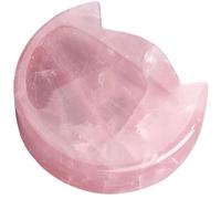 TOMETURE Crystal Cat Head Bowl Decoration Made of Pink Crystal Stone, Elegant and Realistic Desktop Ornament for Home and Outdoor Decoration, Animal Figurine for Home Décor